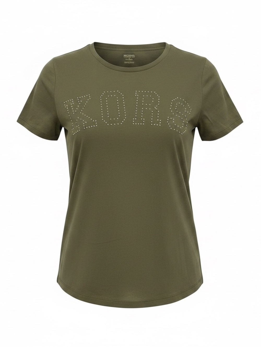 Michael Kors Olive Studded KORS Short Sleeve Tee